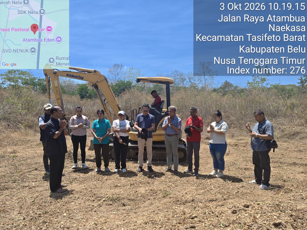 Lounching pembukaan lahan baru dari tanah sVd Timor di Mafuas, batu merah, Halikelen, Fatu Tomak, Sabtu-03 October 2026..